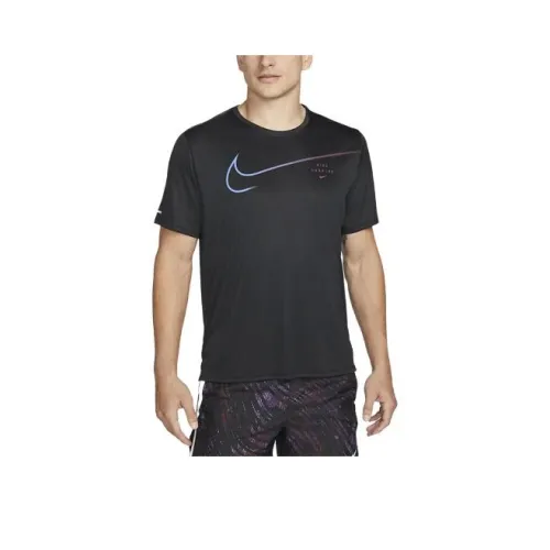 Nike Dri FIT UV RUN Division MILER T Рубашка Мужская Черная