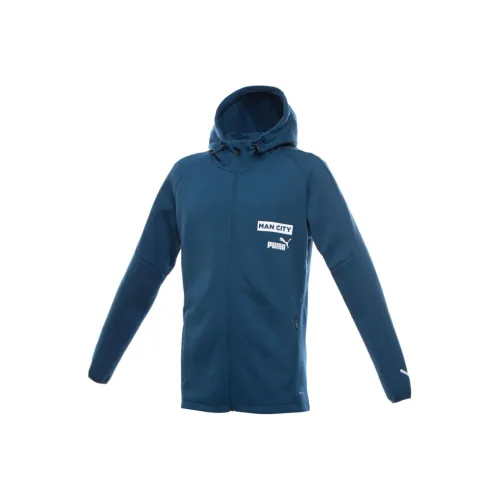 PUMA Manchester City F.C. Куртка Мужская Цвет паруса Синий Серый Фиолетовый