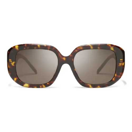 TORY BURCH Bio Based Ацетат Bio Based Нейлон Bio Based Углерод Квадратные Солнцезащитные очки Унисекс Черепаховый