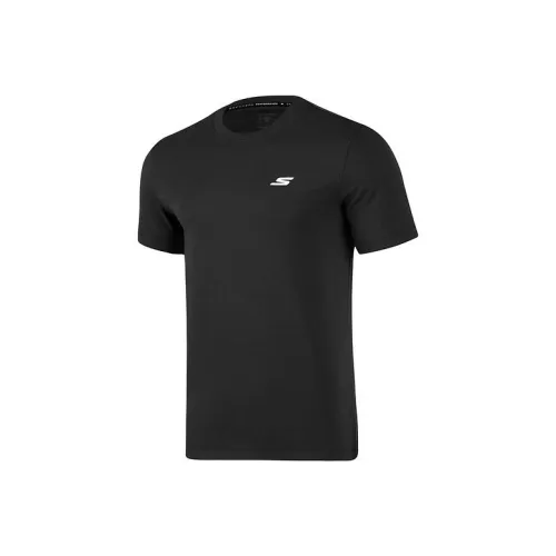 Skechers Угольный Черный/0018 Мужская T-Рубашка