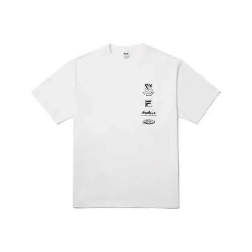 FILA белая унисекс футболка