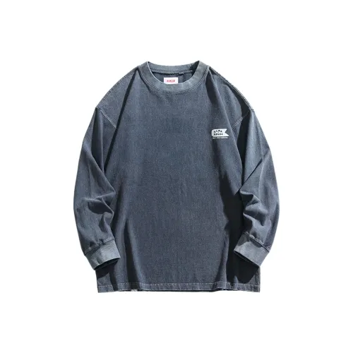 CLOR Темно-синяя унисекс футболка