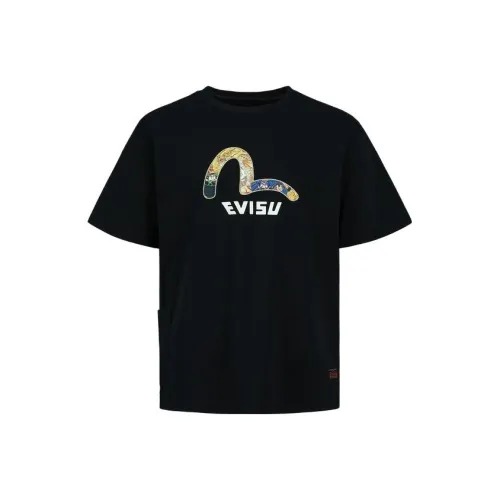 EVISU Мужские черные футболки