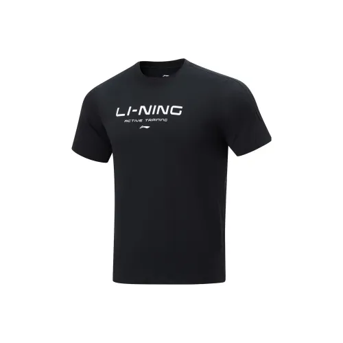 LINING Cool Tea T Черная Мужская Футболка