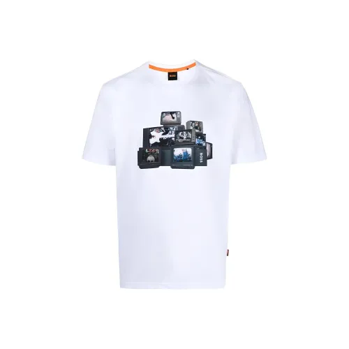 Hugo Boss Белые Мужские T-рубашки