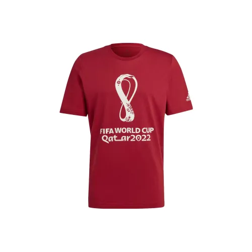 Adidas FIFA WORLD CUP 2022™ Graphic Tee T-Shirt Японская версия Мужская Красная