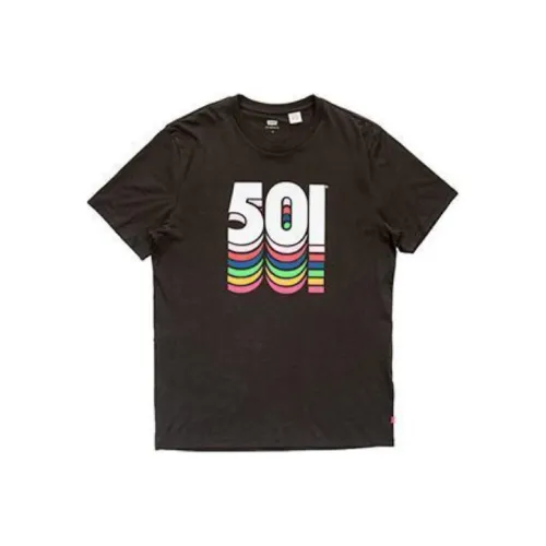 Levis Темно-серые Мужские T-рубашки