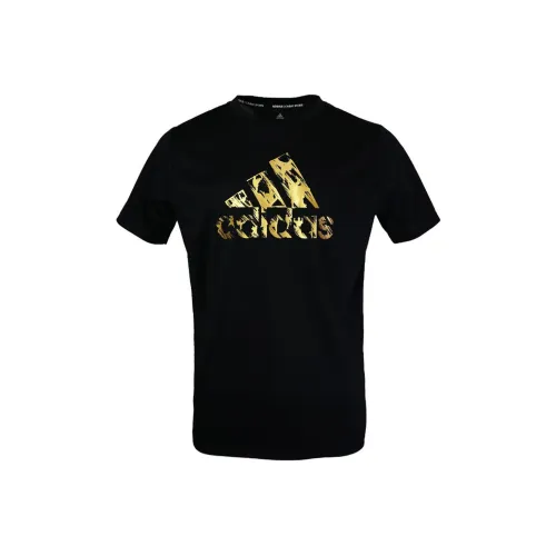 Adidas T-Shirt Unisex Black Gold