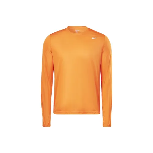 Reebok Training Long Sleeve Tech T Shirt Men's Orange Ребок Тренировка Длинный Рукав Тех Т-Рубашка Мужская Оранжевая