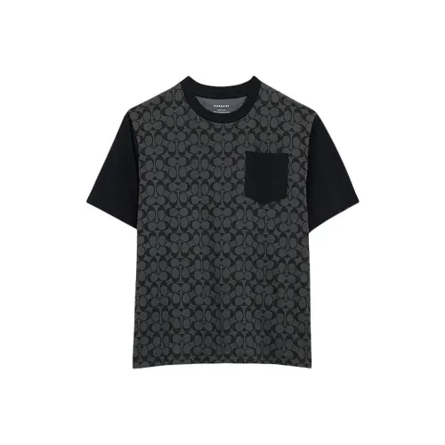 COACH SS24 T Рубашка Мужская Угольно-Серый