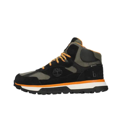 Timberland Trail Trekker Детская Туристическая Обувь MID Топ Черный/Зеленый Школьный Возраст