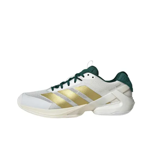 Adidas Adizero Ubersonic 5 противоскользящие устойчивые к истиранию дышащие кроссовки для тенниса низкие мужские ярко-белые