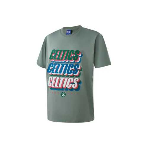 NBA Рукав с спущенным плечом T-рубашка Unisex Light Зеленый