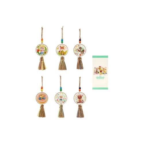 disney x DISNEYLAND 2025 Spring Zootopia Collection Украшение Слепые коробки Один Mystery Коробка Целая коробка 6 шт