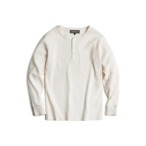 MADEN Basic Minimalist Весна-осень T-рубашка Мужская Экрю