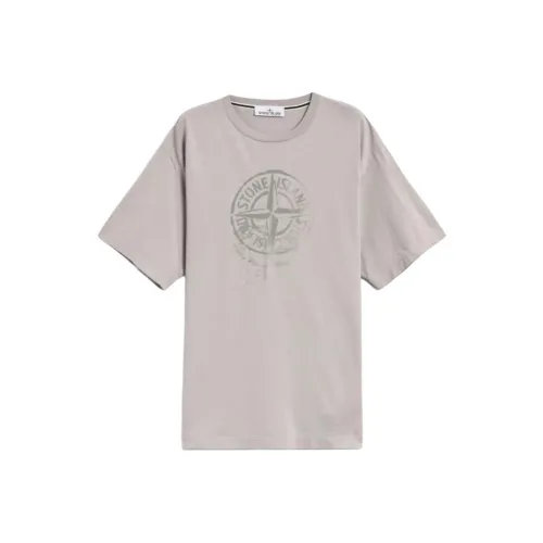 Stone Island SS24 T Рубашка Мужская Серого цвета