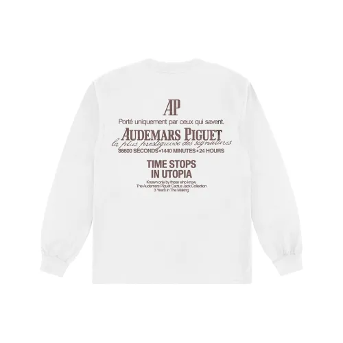 Travis Scott x AUDEMARS PIGUET AUDEMARS PIGUET Co Бренд FW23 T Рубашка Унисекс Белый
