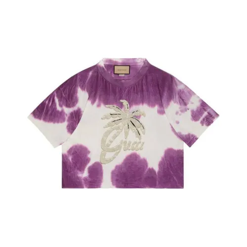 GUCCI Фиолетовый Мужской T-Рубашки