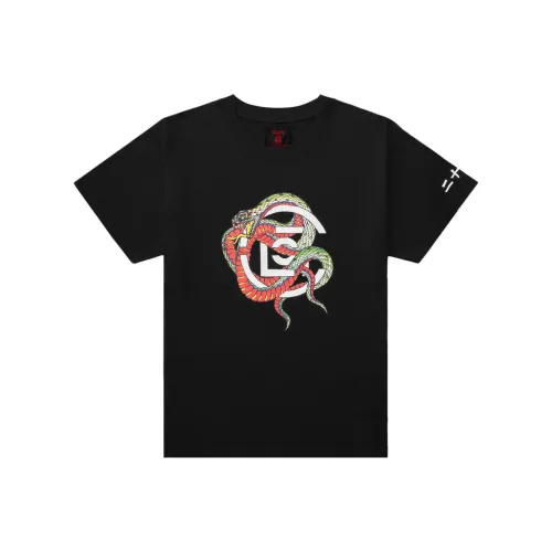 Clot X Luu Dan FW23 Co Фирменный черный Унисекс T Рубашки