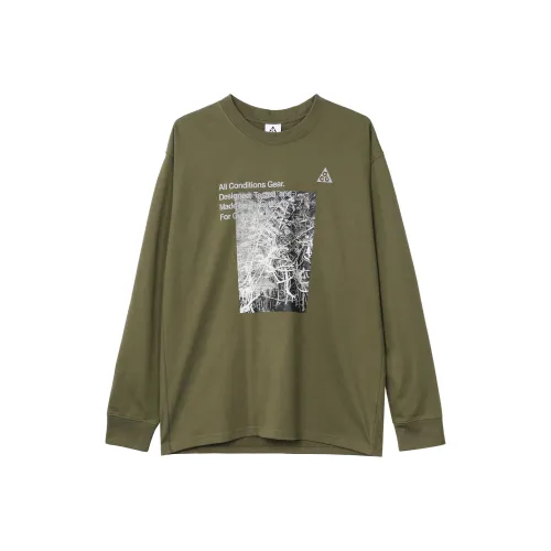 Nike T-Shirt Мужская Средняя Оливковая