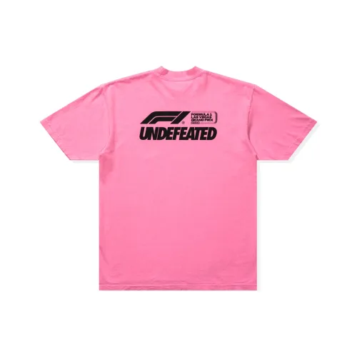 UNDEFEATED x F1 LVGP F1 LVGP Co Бренд T Рубашка Унисекс Неоновый розовый