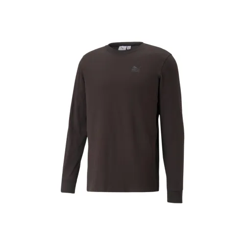 PUMA x TMC Коллаборация Повседневный Hussle Длинный рукав Т-рубашка Мужская Темно-серый