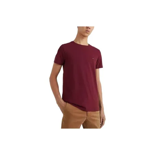 Tommy Hilfiger Темно-красные Мужские T-рубашки