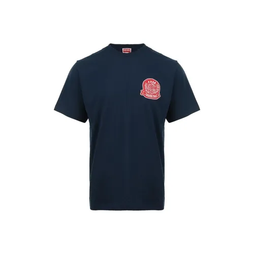 KENZO Темно-синие мужские футболки T