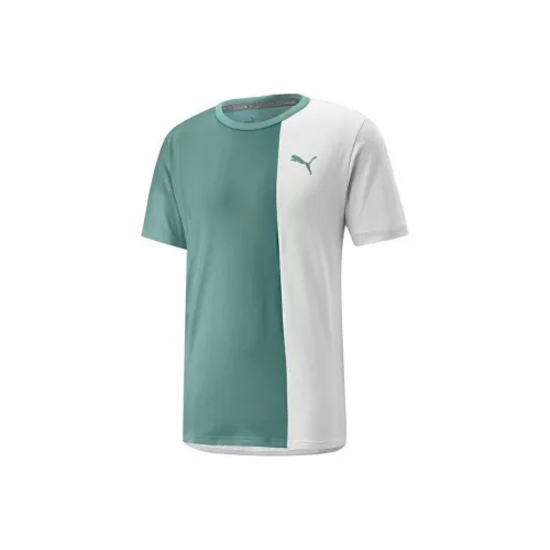 PUMA CLOUDSPUN Белый Зеленый Мужская Футболка