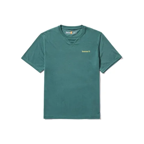 Timberland Бирюзовый Мужской T-Рубашки