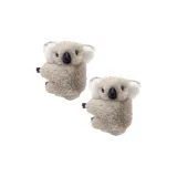 Заколка для волос с мультяшной коалой - краб [Серый, 2 упаковки]