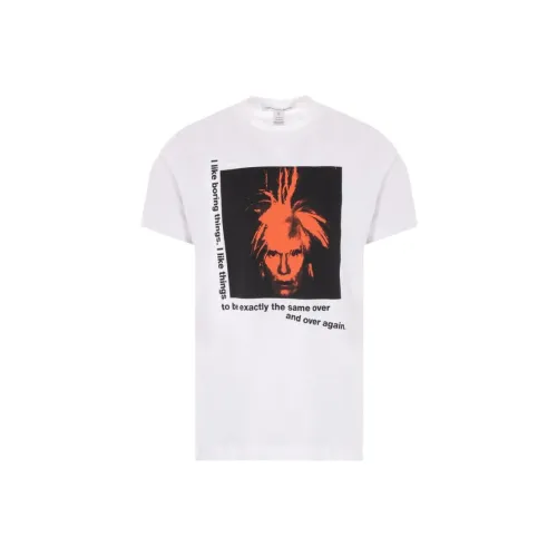 COMME DES GARCONS SHIRT Белая Мужская T-Рубашка