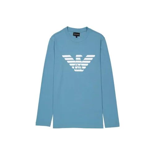 EMPORIO ARMANI Рубашка Мужская Небесно-Синий