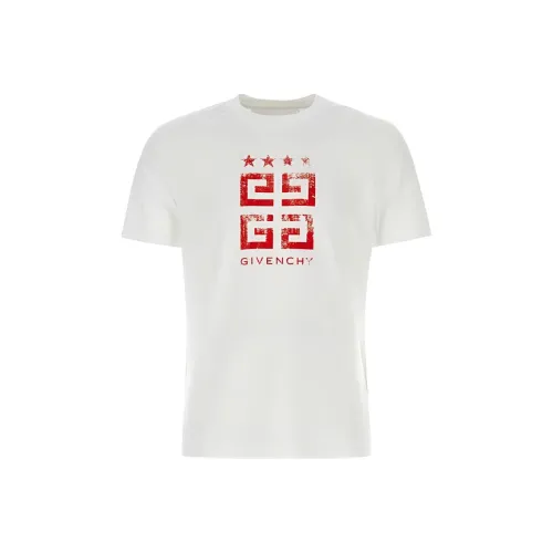 Givenchy Белая Мужская T-рубашка