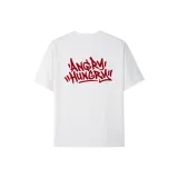 Белый футболка с красным логотипом