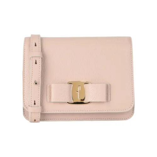 FERRAGAMO Vara Телячья кожа Сумка через плечо Женская Розовая
