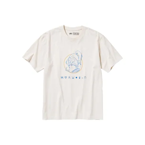 UNIQLO Сливочный Унисекс Футболка