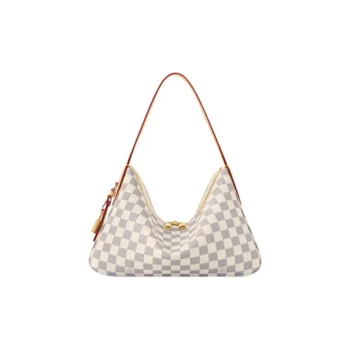 LOUIS VUITTON Покрытый холст Сумка через плечо Маленькая Женская Небесно-голубая