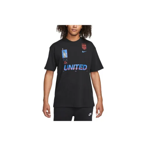 nike USA Soccer Team Olympic Series Max90 Футбол Т-рубашка Т-рубашка Мужская Черная