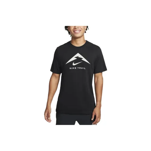 Nike Trail Running T-Shirt T-Shirt Мужской Черный