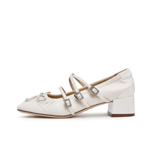 Staccato Грубый каблук Туфли Мэри Джейн Женские