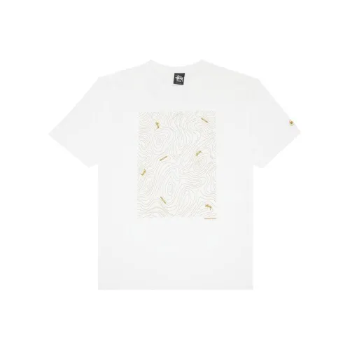 Stussy Белый Мужской T-Рубашки