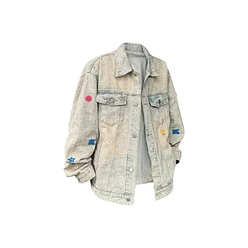 PISYPOX Denim Jacket Unisex Yellow Mud