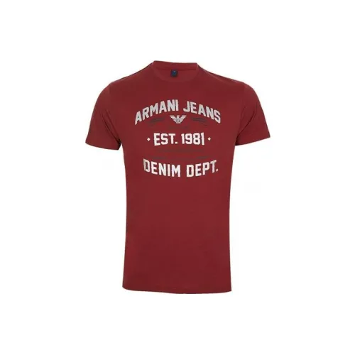 ARMANI JEANS Red Мужская T-рубашка