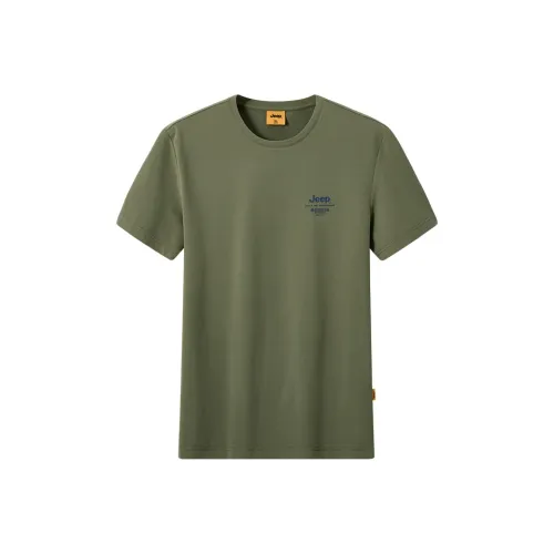 JEEP Прямой крой Basic Crew Короткий рукав T-рубашка Унисекс