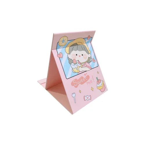 XIBI Мультяшное складное зеркальце с подставкой для стола большое зеркало для макияжа для студентов хостелов портативное зеркало для макияжа