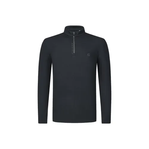 FILA GOLF серия Комплект с короткими рукавами Мужская рубашка Темно-черный