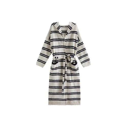 Chhatwal Jonsson Sleep Халат Унисекс Черный Белый Полосы