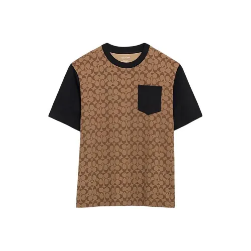 COACH Khaki Мужская T-рубашка