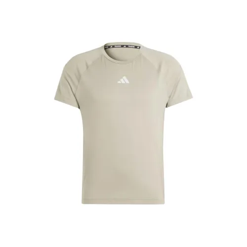 Adidas Gym+ Training Tee T-Shirt Men's Pebble Silver